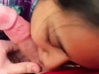 Naughty indonesian Maid fellating Milky fuck-stick